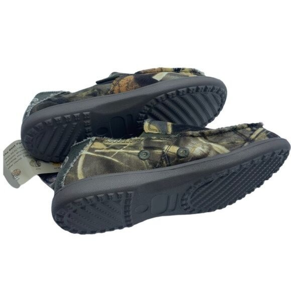 New Duck Dynasty Commander Kid Sz 1 Camo Camouflage Loafers Shoes Real Tree NEW - Picture 3 of 5